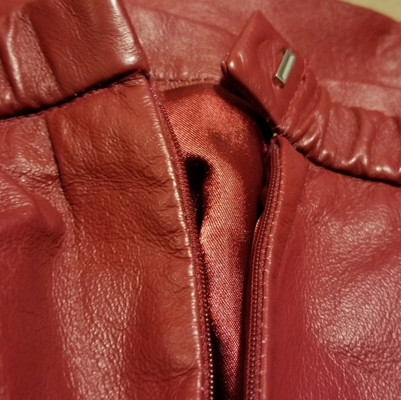 💎 100% leather skirt. Size 24P - Picture 5 of 7